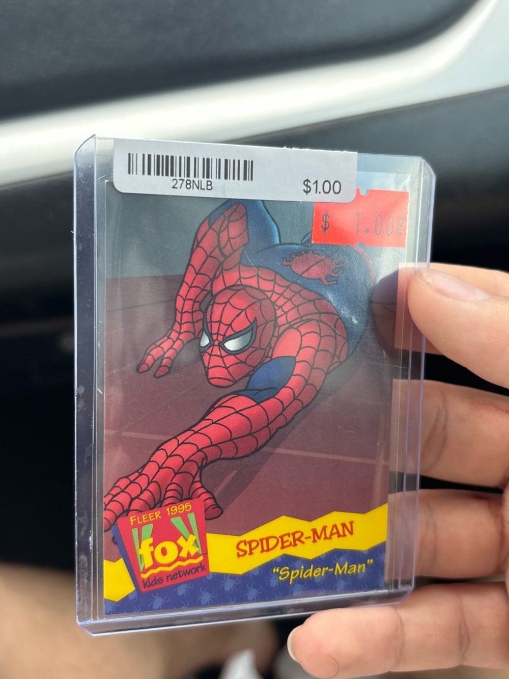adidas Red and Blue Spider-Man Phone Accessory Card